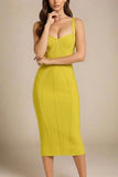 Estelle Bandage Midi Dress Avocado Green