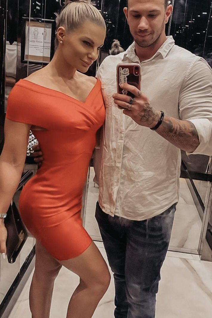 Bea Bandage Dress Lipstick Red