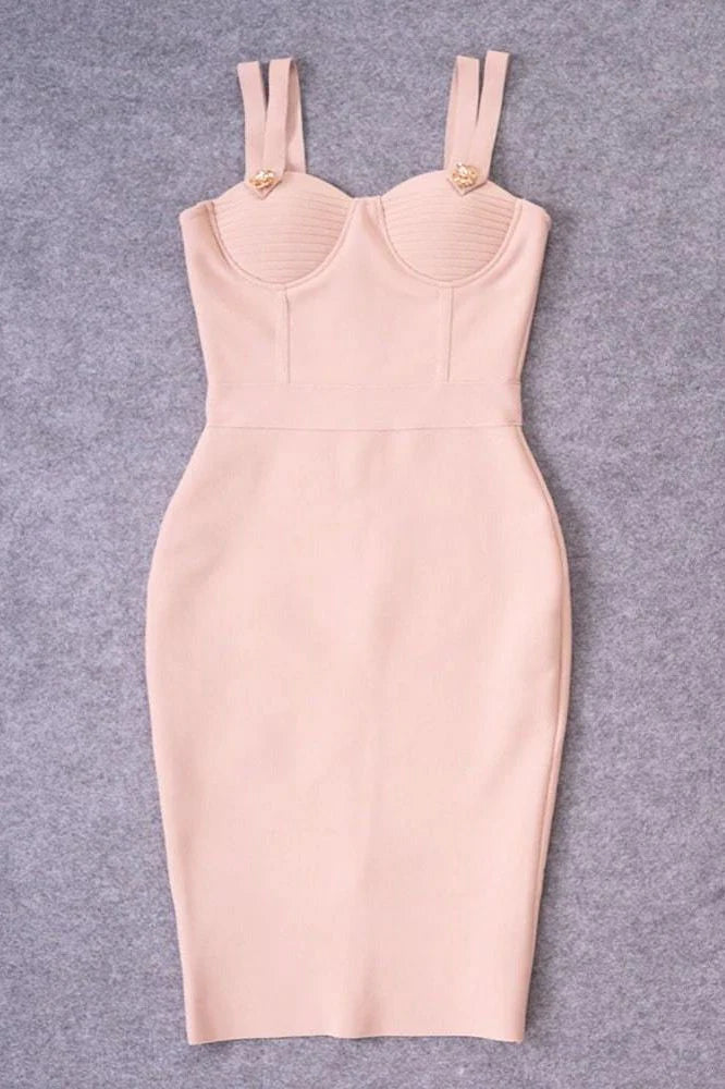 Kate Bandage Dress Nude