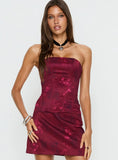 Lovesita Corset Top Red Floral