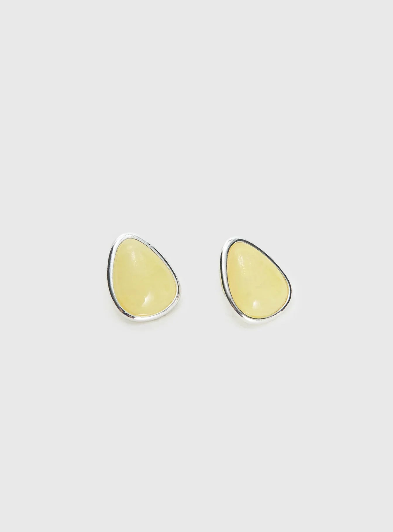 Vanita Earrings Silver Yellow