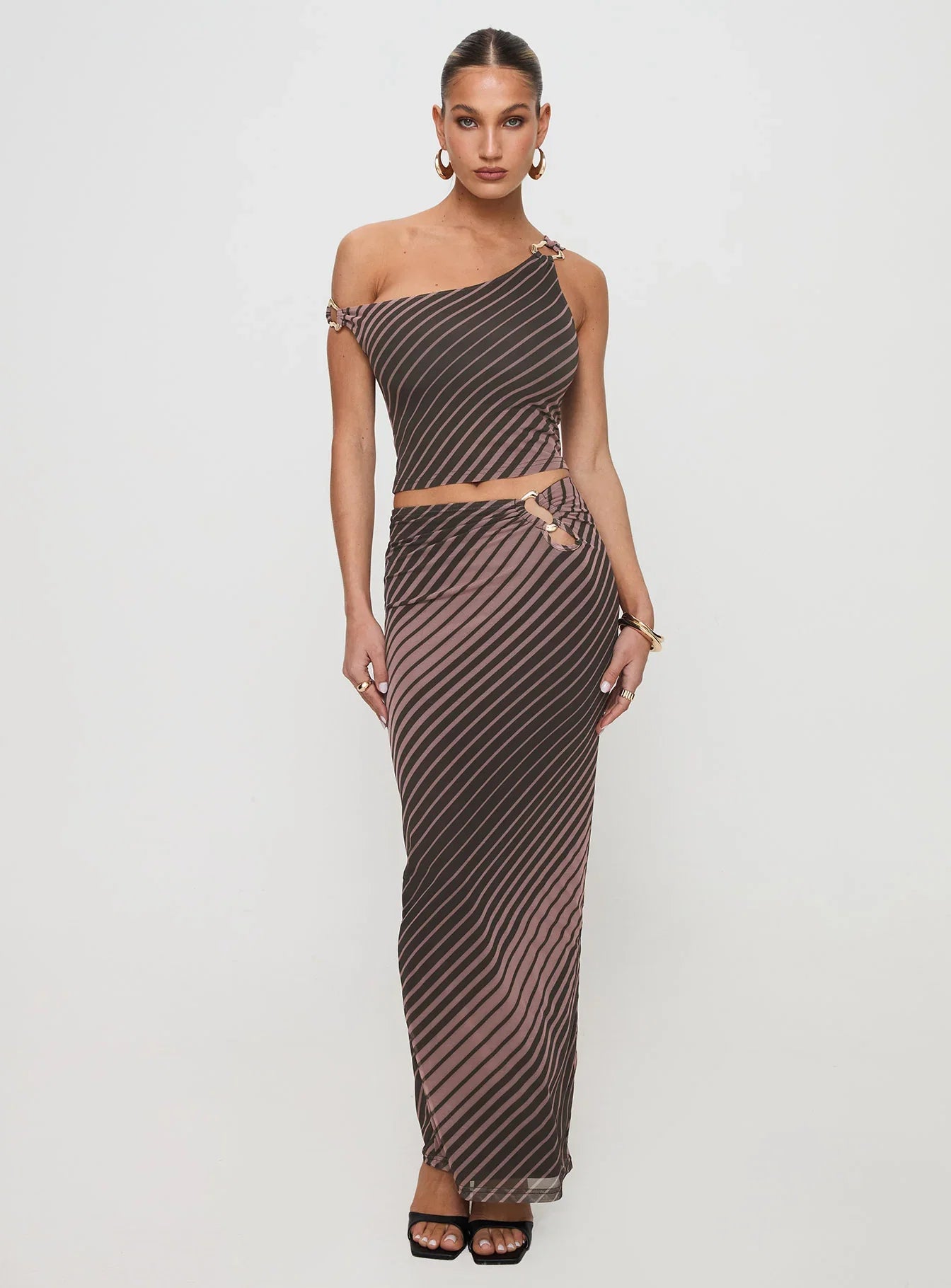 Whiley Maxi Skirt Multi Stripe