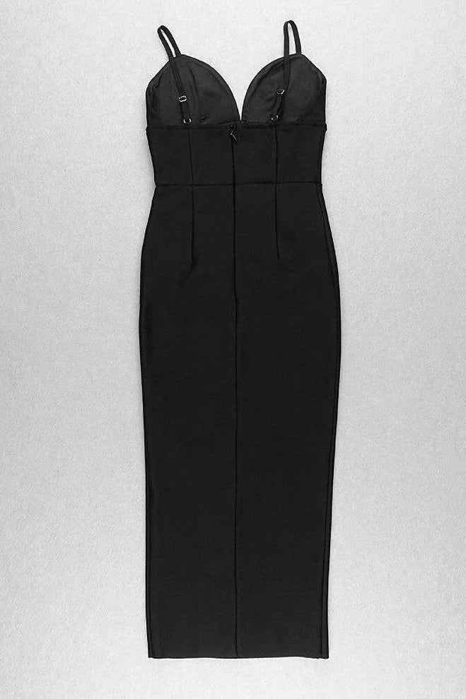 Milan Bandage Midi Dress Classic Black