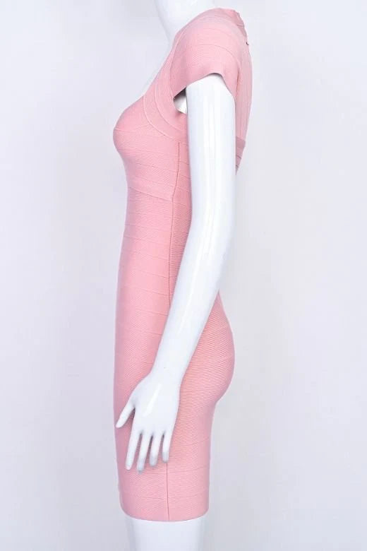 Miranda Bandage Mini Dress Ballet Pink