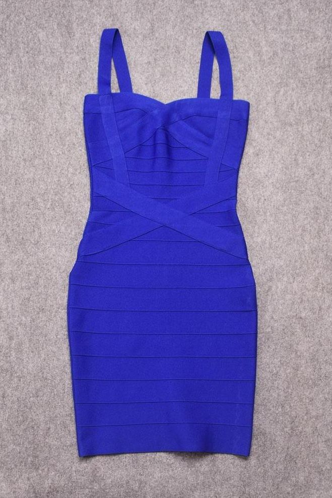 Heidi Bandage Mini Dress Royal Blue Sale