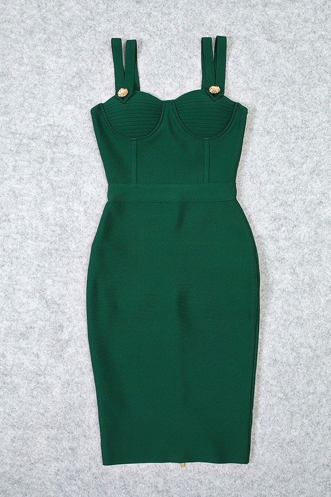Kate Bandage Dress Emerald Green Sale