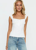 Garconne Textured Top White