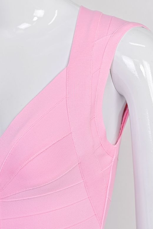 Sabrina Bandage Mini Dress Dusty Pink