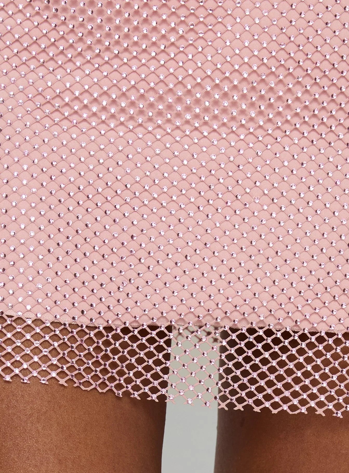 Jemira Strapless Shimmer Mini Dress Pink