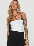 Vickee Top White Black