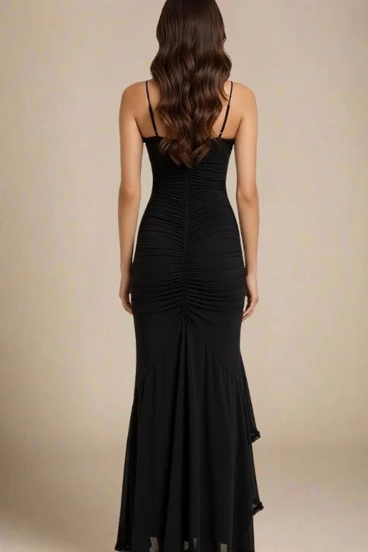 Noah Bodycon Wrap Midi Dress Classic Black