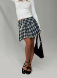 Winn dixie Pleated Mini Skirt Check