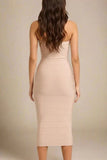 Aaliyah Bandage Midi Dress Nude Sale