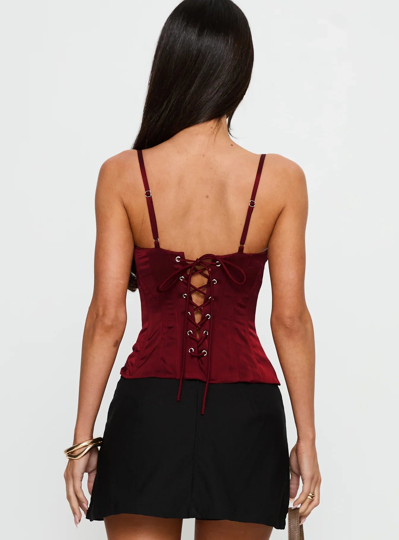 Scorsese Corset Top Red