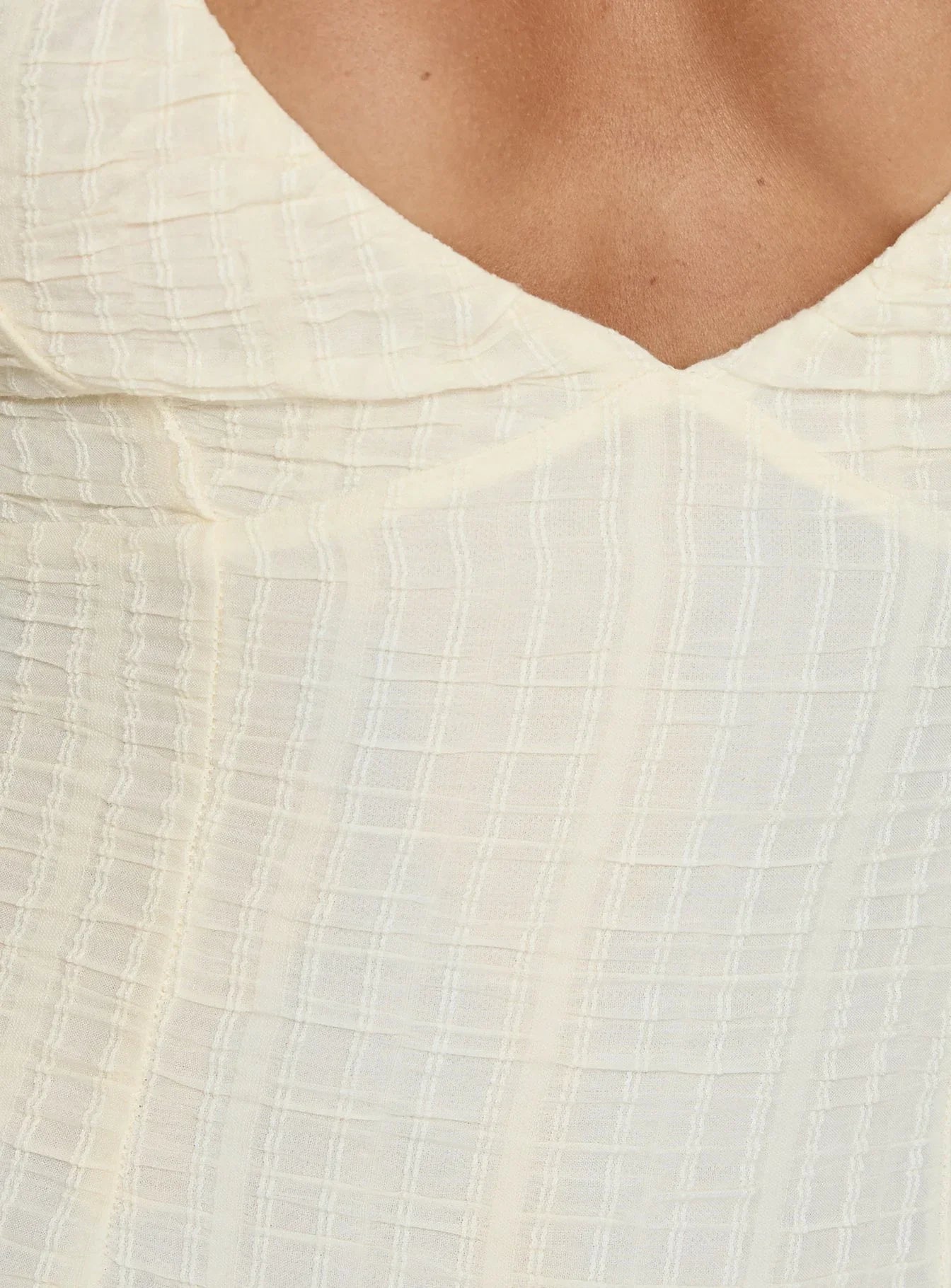 Mixie Halter Playsuit Cream