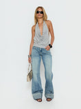 Khoda Studded Halter Top Grey Marle