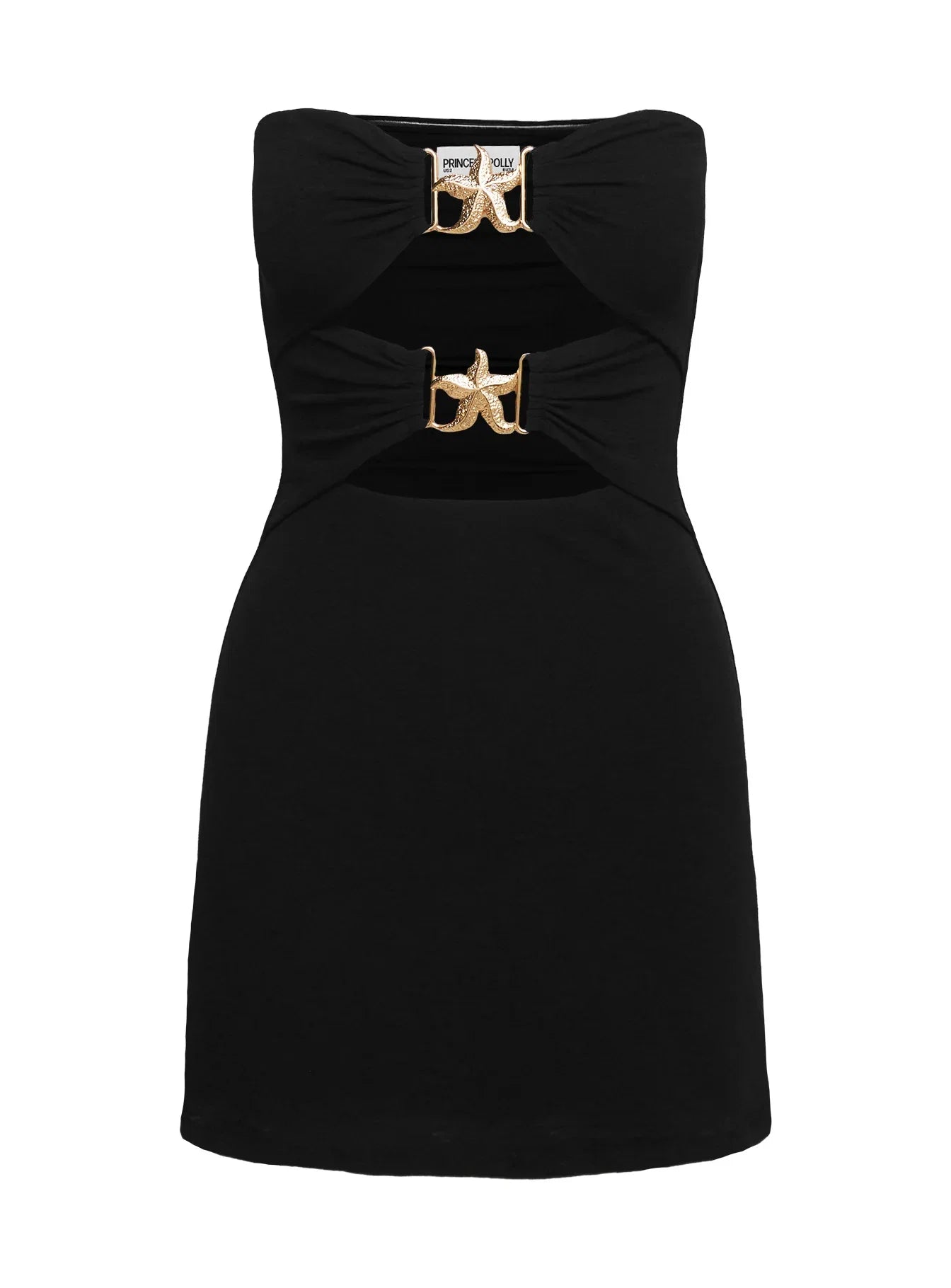 Nika Strapless Mini Dress Black