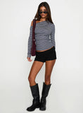 Beller Long Sleeve Top Navy Stripe