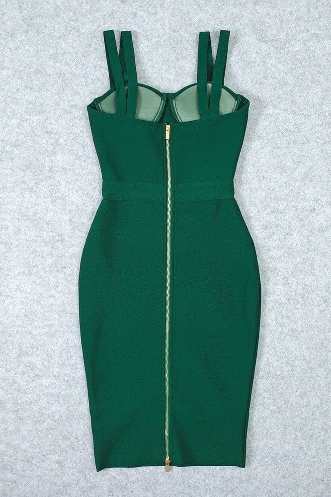 Kate Bandage Dress Emerald Green