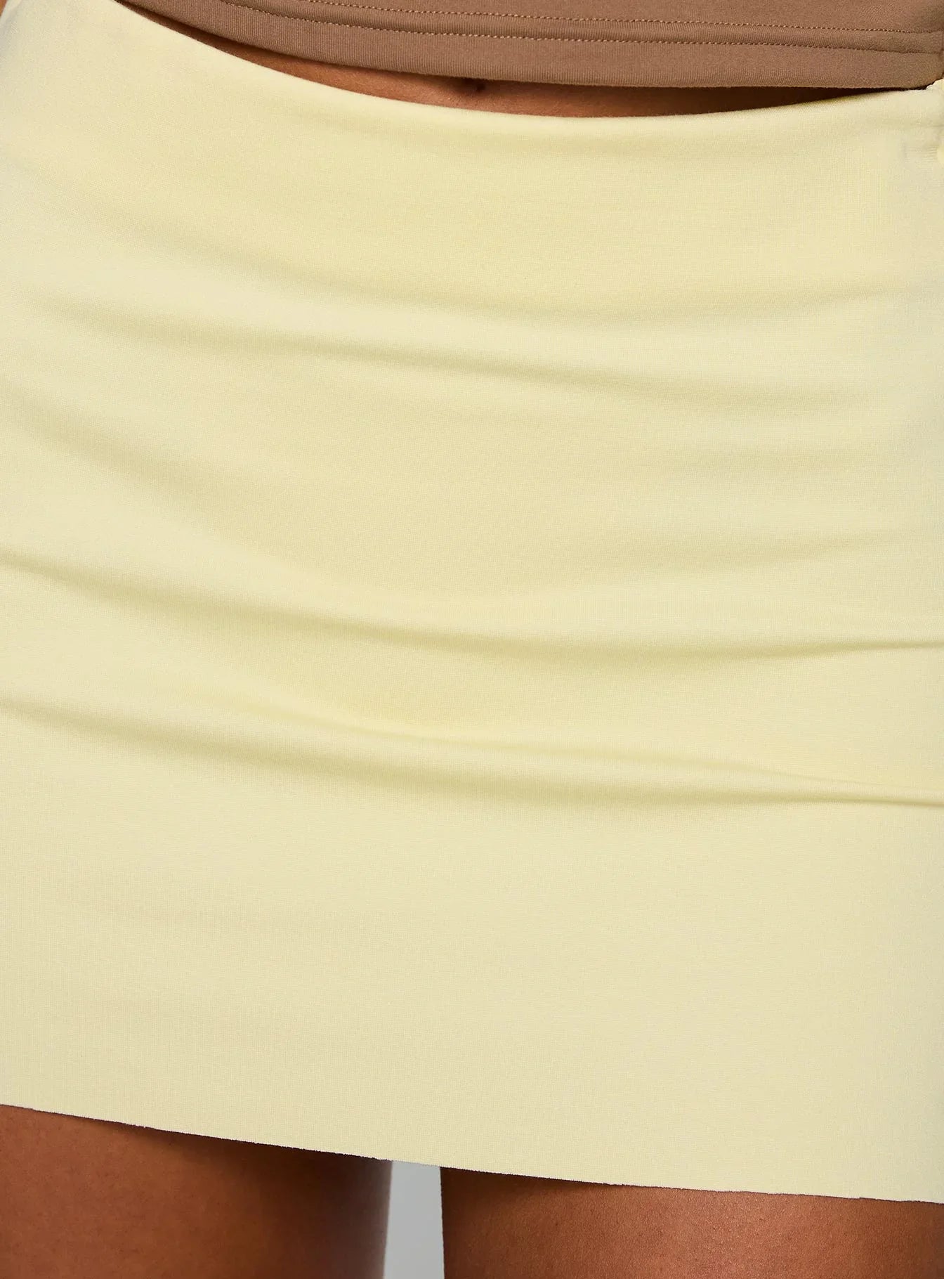 Karley Low Waist Mini Skirt Lemon
