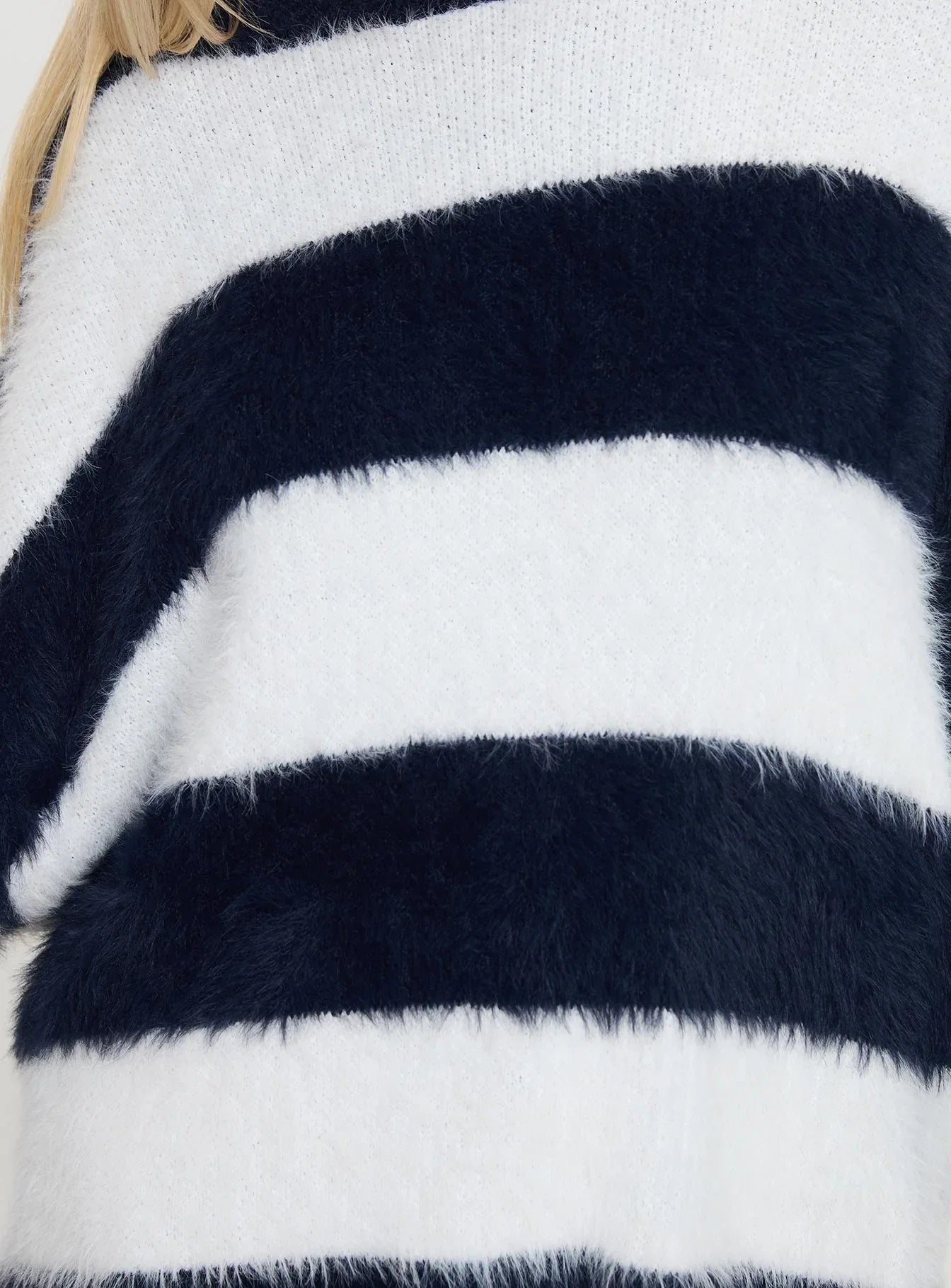 Nerina Knit Sweater Blue White Stripe