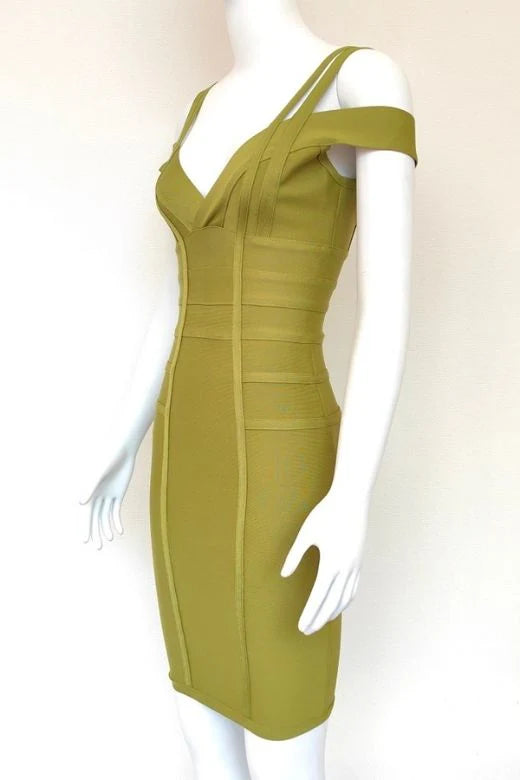 Sia Bandage Dress Olive Green