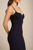 Blanche Bandage Midi Dress Classic Black