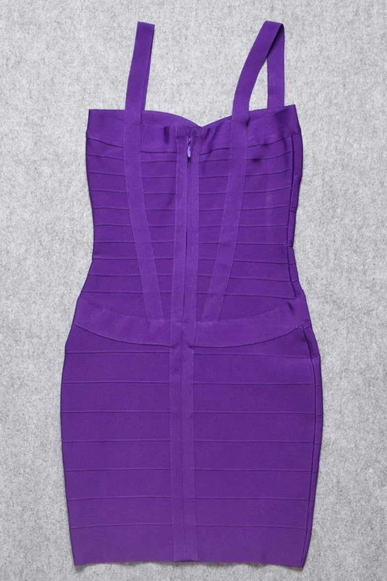 Heidi Bandage Mini Dress Plum Purple Sale
