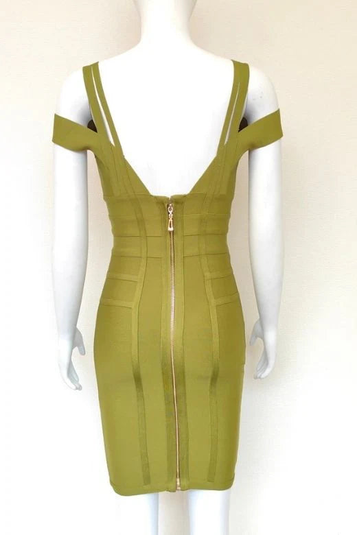 Sia Bandage Dress Olive Green
