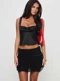 Feel The Heat Lace Mini Skirt Black