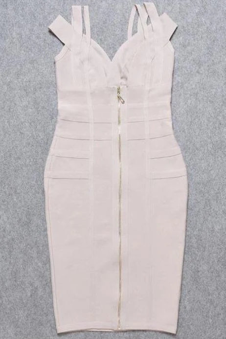 Sia Bandage Dress Cream