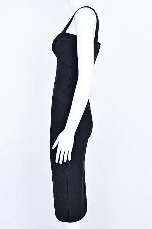 Heidi Bandage Midi Dress Classic Black