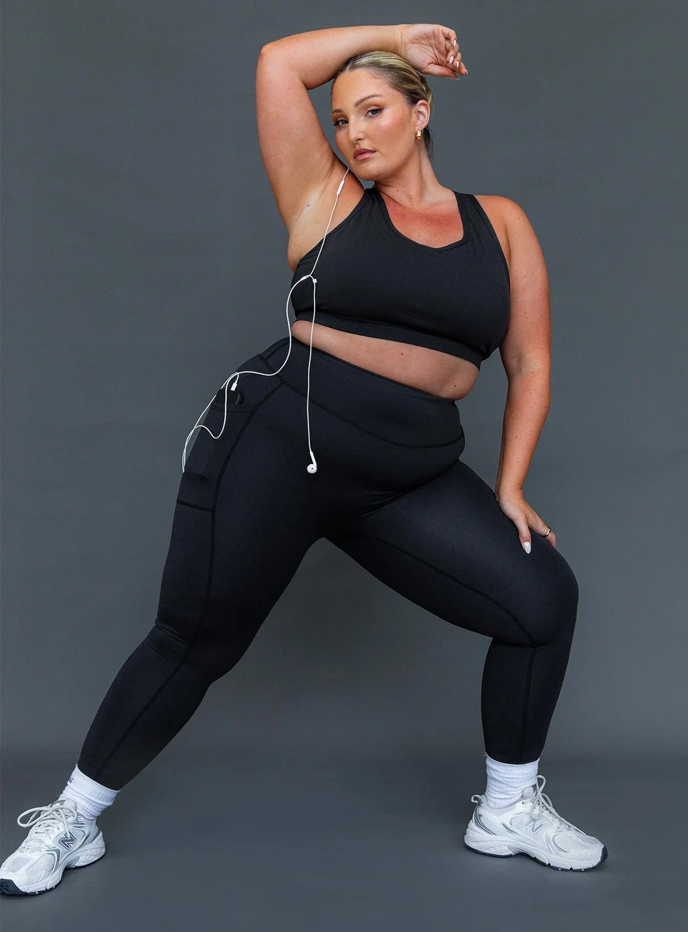 Unstoppable Activewear 7 8 Leggings Black Curve