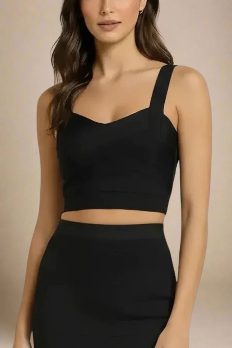 Jay Bandage Crop Top Classic Black