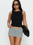 Rhode Mini Skort Noir Stripe
