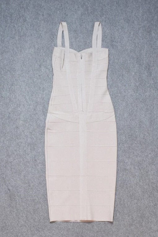 Heidi Bandage Midi Dress Cream