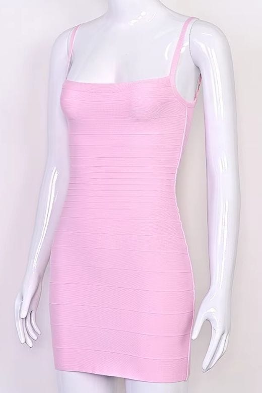 Scarlett Bandage Mini Dress Red Wine