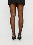 In My Heart Stockings Black Red