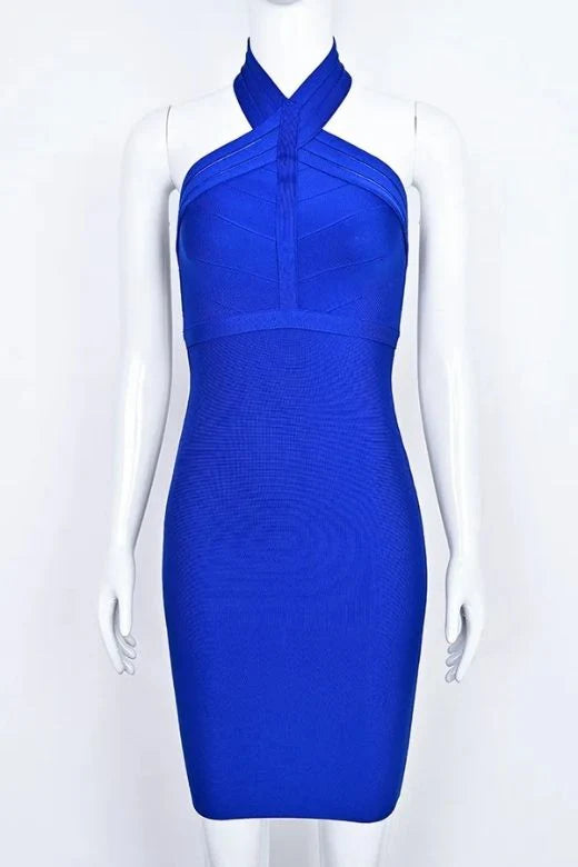 Eden Bandage Dress Royal Blue