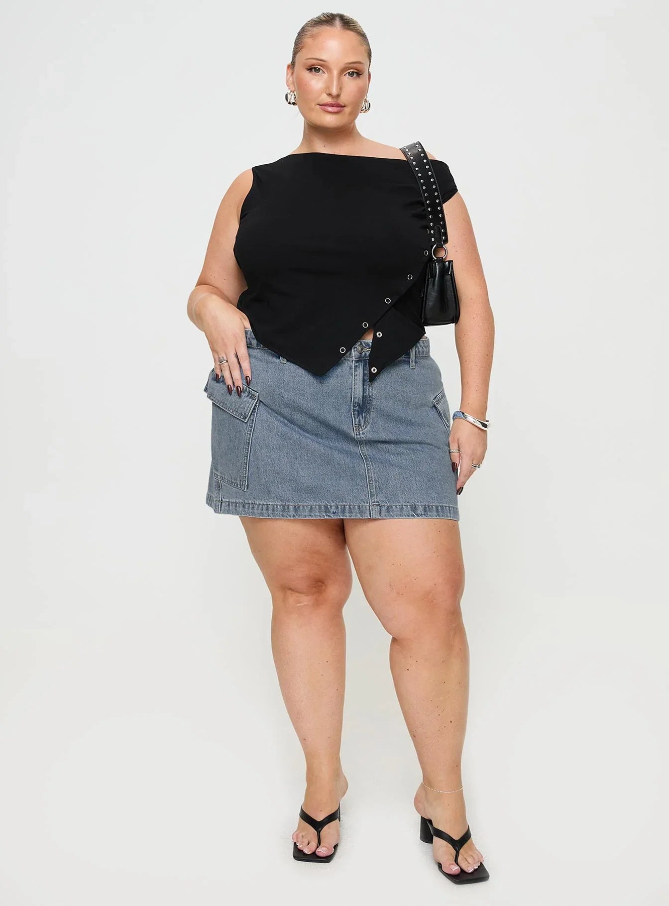 Karre Off The Shoulder Top Black Curve