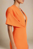 Blake Bandage Maxi Dress Apricot Orange