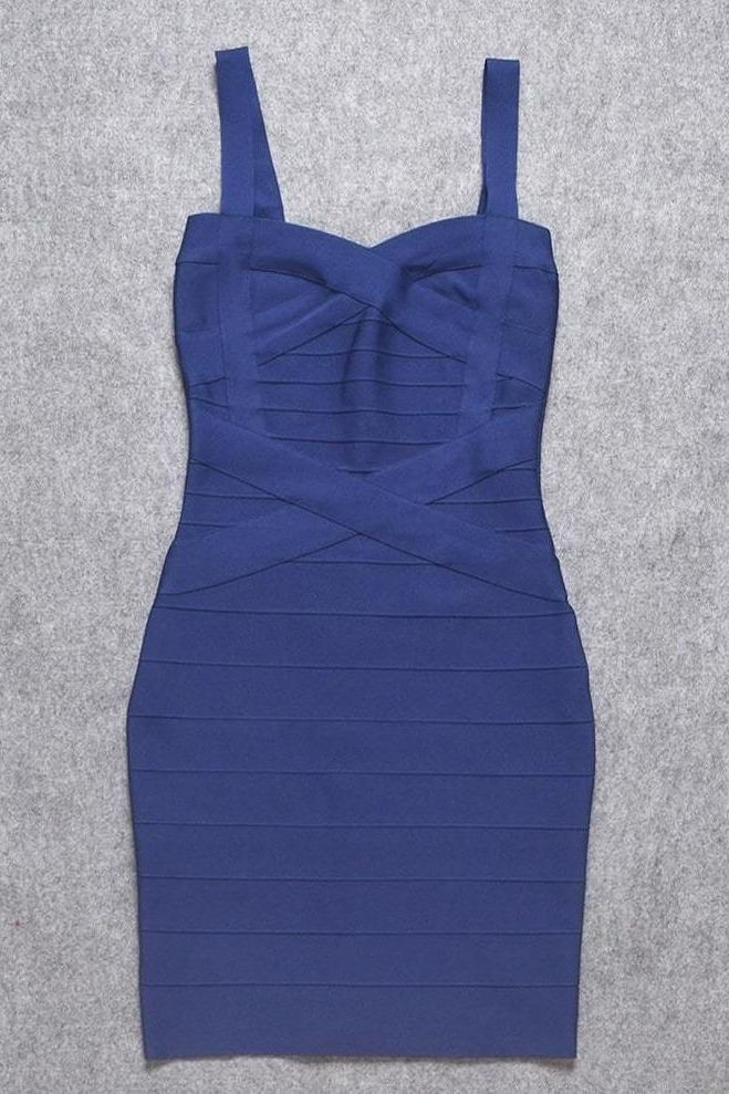 Heidi Bandage Mini Dress Navy Blue Sale