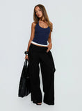 Debee Layered Halter Top Navy White