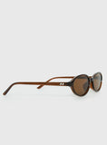 Captivation Oval Sunglasses Brown
