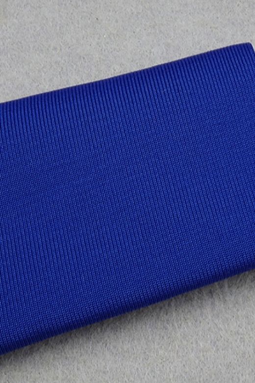 Lela Long Sleeve Bandage Midi Dress Royal Blue