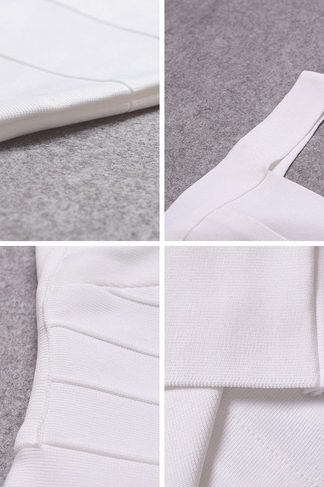 Maya Bandage Mini Dress White Pearl Sale