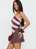 Aztro Micro Mini Skirt Groovy Multi
