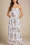 Tasmin Midi Dress White Floral Sale