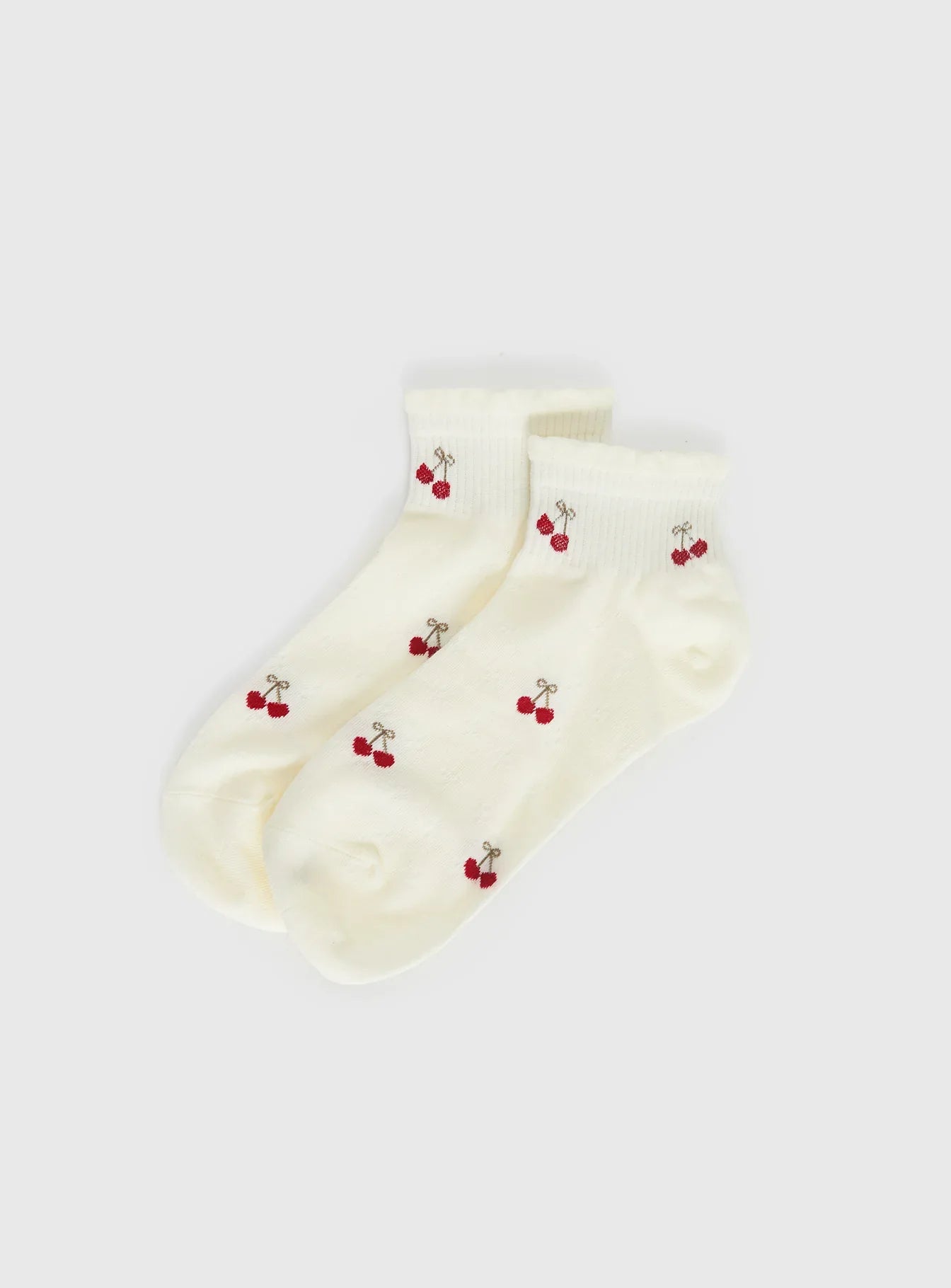 Vesira Frill Socks Cherry