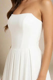 Capri Strapless Midi Dress White Pearl Sale